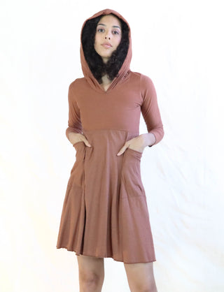 Hooded Eclipse Perfect Pockets Short Dress