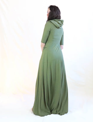 Hooded Eclipse Perfect Pockets Long Dress
