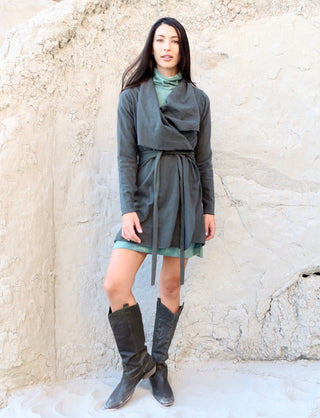 Cocoon Belted Tunic Jacket