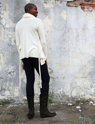 Hooded Cocoon Belted Shirt Jacket