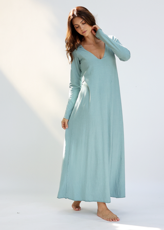 Plunge Built In Bra Ojai Long Dress