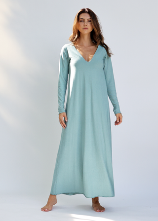 Plunge Built In Bra Ojai Long Dress
