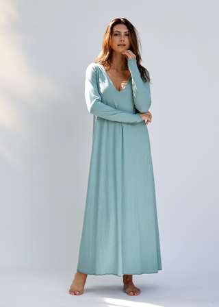 Plunge Built In Bra Ojai Long Dress