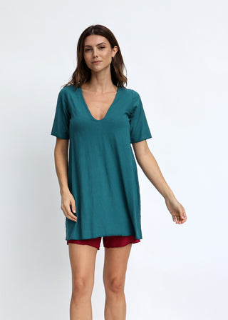 Plunge Built In Bra Ojai Tunic