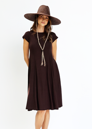 Crew Princess Seam Below Knee Dress