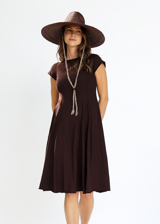 Crew Princess Seam Below Knee Dress