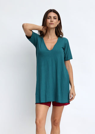 Plunge Built In Bra Ojai Tunic