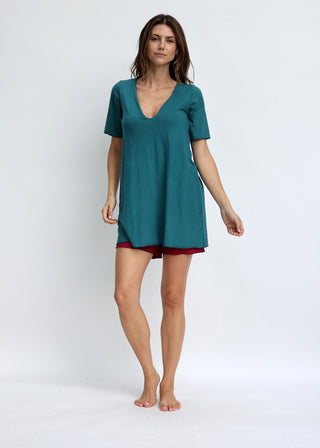 Plunge Built In Bra Ojai Tunic