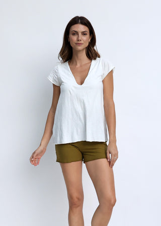 Plunge Built In Bra Ojai Shirt