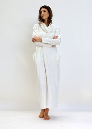 Chunky Cowl Origami Long Dress