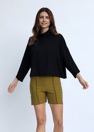 High Roller Poppy Cropped Shirt Kaftan