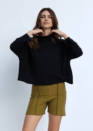 High Roller Poppy Cropped Shirt Kaftan