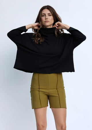 High Roller Poppy Cropped Shirt Kaftan