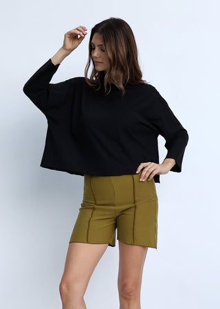 High Roller Poppy Cropped Shirt Kaftan