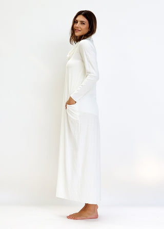 Chunky Cowl Origami Long Dress