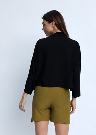 High Roller Poppy Cropped Shirt Kaftan