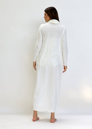 Chunky Cowl Origami Long Dress