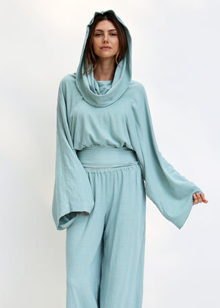 Super Cowl Birdie Banded Shirt