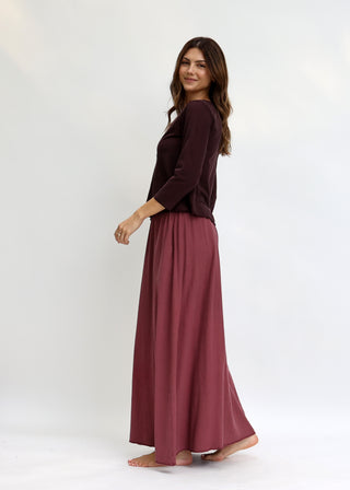 Plunge Built In Bra Ojai Cropped Shirt
