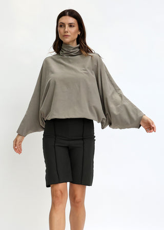 Turtleneck Aphrodite Cropped Shirt Kaftan