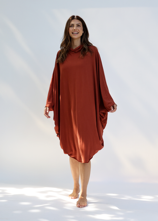 Turtleneck Aphrodite Below Knee Kaftan