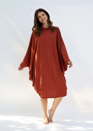 Turtleneck Aphrodite Below Knee Kaftan
