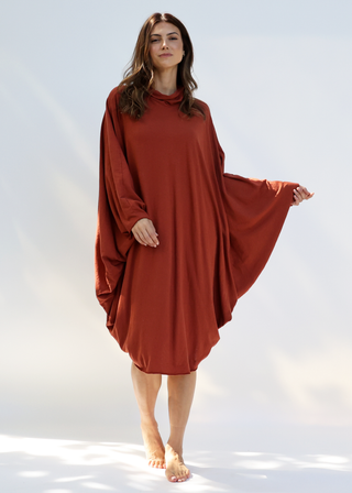 Turtleneck Aphrodite Below Knee Kaftan