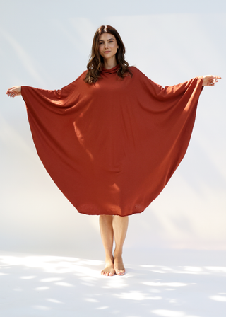 Turtleneck Aphrodite Below Knee Kaftan