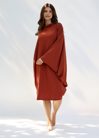 Turtleneck Aphrodite Below Knee Kaftan
