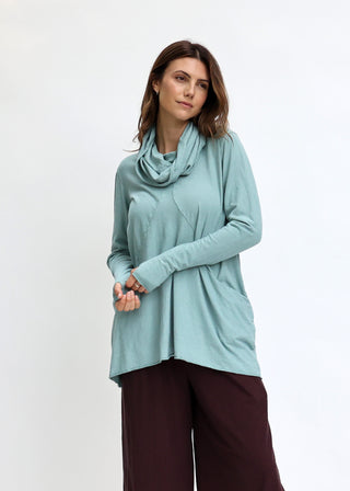 Chunky Cowl Origami Tunic