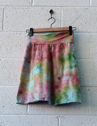 OOAK -  Short Simplicity Skirt / S / Med Hemp / Ice Dye (160)