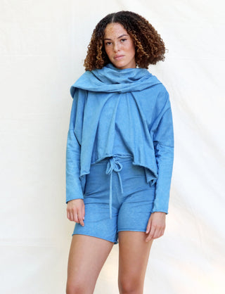 Super Cowl Winter Cropped Shirt Kaftan