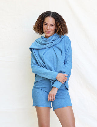 Super Cowl Winter Cropped Shirt Kaftan