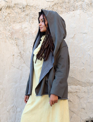 Hooded Winter Cocoon Cropped Jacket