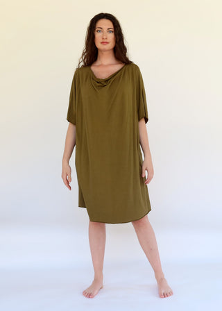 Float Neck Poppy Short Kaftan