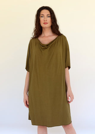Float Neck Poppy Short Kaftan