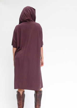 Super Cowl Poppy Below Knee Kaftan