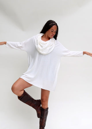 Super Cowl Poppy Short Kaftan