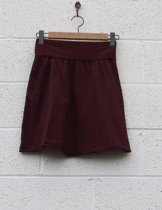 Sale - Simplicity Short Skirt  / M  / Organic Cotton / Cacao (9)