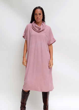 Chunky Cowl Magnolia Below Knee Kaftan