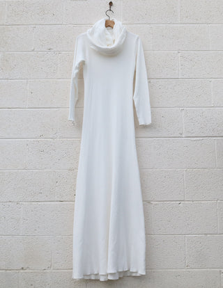 Sale - Chunky Cowl Simplicity Long Dress / S / Thermal / Natural (99)