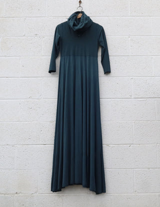 Sale - Chunky Cowl Eclipse Long Dress / S / Light Hemp / Seafoam (116)