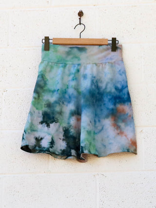 OOAK -Simplicity Short Skirt / XL /  Med Hemp / Ice Dye (156)