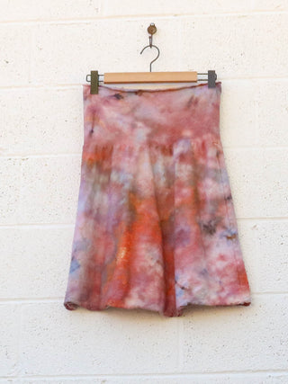 OOAK -  Simplicity Short Skirt / XL / Med Stretch Hemp / Ice Dye (202)