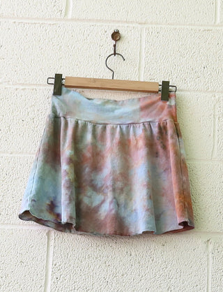 OOAK - Mini Simplicity Skirt / L /  Med Hemp / Ice Dye (1056)