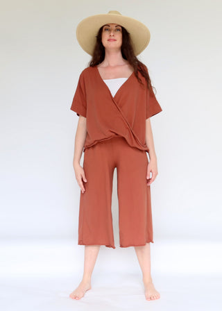 Layering Magnolia Cropped Shirt Kaftan