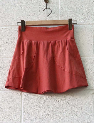 Sale - Pockets Please Mini Skirt / S / Stretch Cotton / Fox (189)