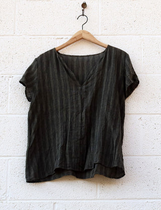 Sale -  Sita Cropped Shirt  / M  / Hand-weave (133)