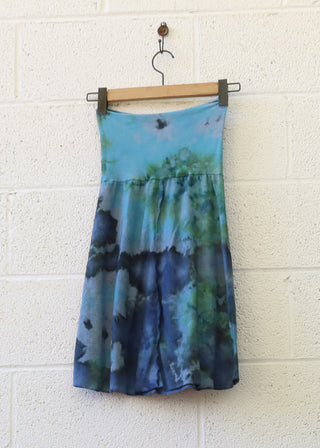 OOAK - Warrior Simplicity Short Skirt / 2XS / Med Hemp / Ice Dye (25)