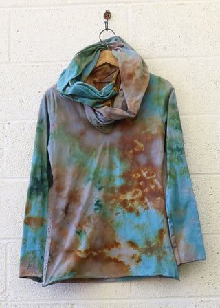 OOAK - Ewok Shirt / M / Organic Cotton / Ice Dye (47)
